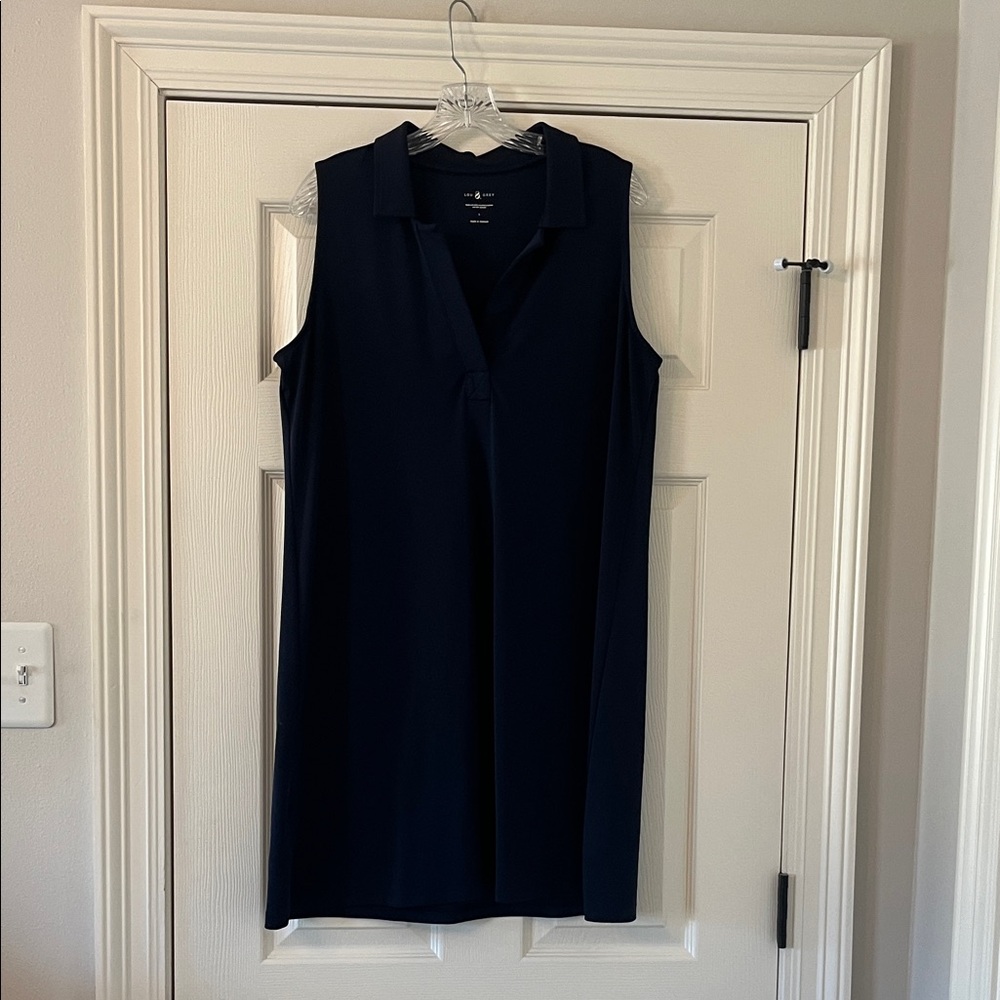 Lou & Grey Midnight Blue Polo Dress size L from LOFT